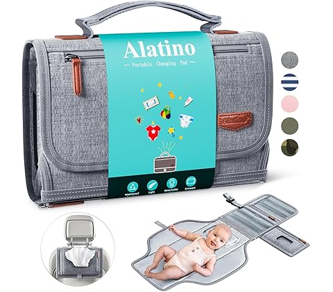 Baby Diaper Changing Mat 2 Pockets For Wipes And Pampers Waterproof Foldable Washable Sheet Portable Diaper Changing Pad